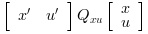 \left[\begin{array}{ll} x