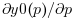 \partial y0(p)/\partial p